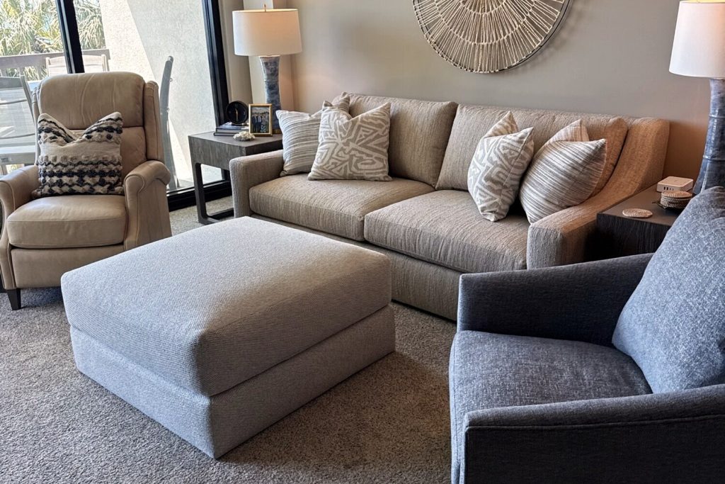 Living room furniture delivered and installed for a retail partner