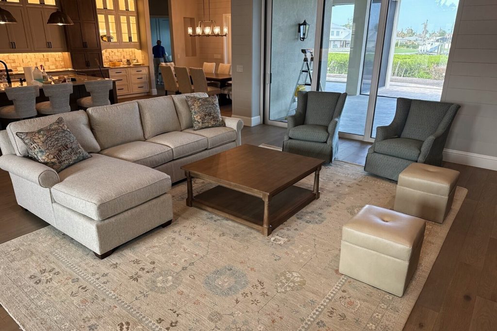 Full open-plan furniture installation completed by J&J Vanlines